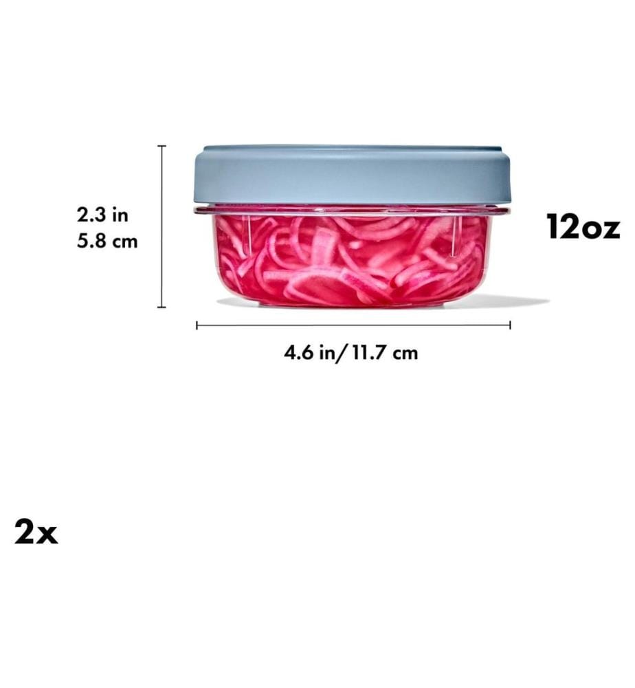 Oxo Good Grips - Récipients à provisions Twist & Stack, 355 ml, set de 2