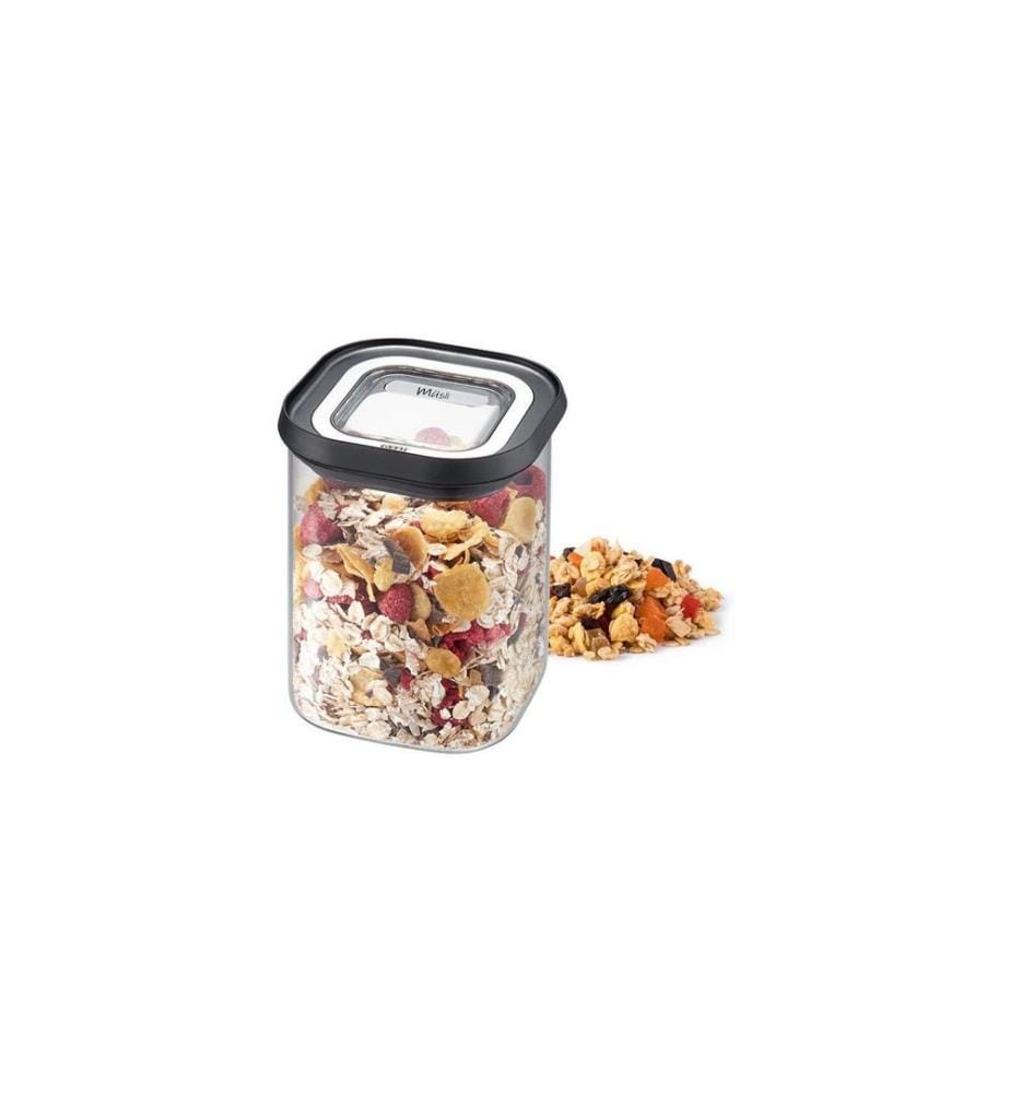 GEFU - Vorratsdose Pantry 0.9 l, Transparent/Schwarz