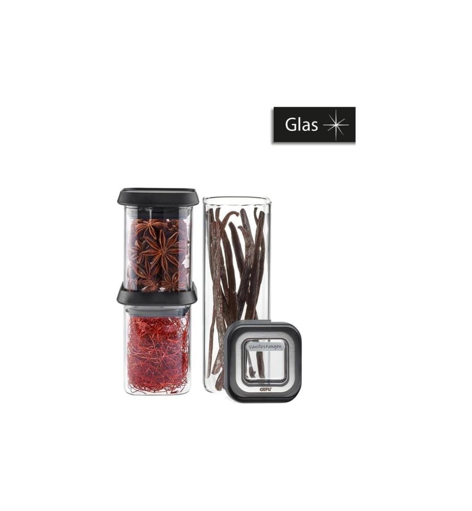 GEFU - Vorratsdose Pantry mini 3-teilig, 2 x 0.18 ml/ 0.4 ml