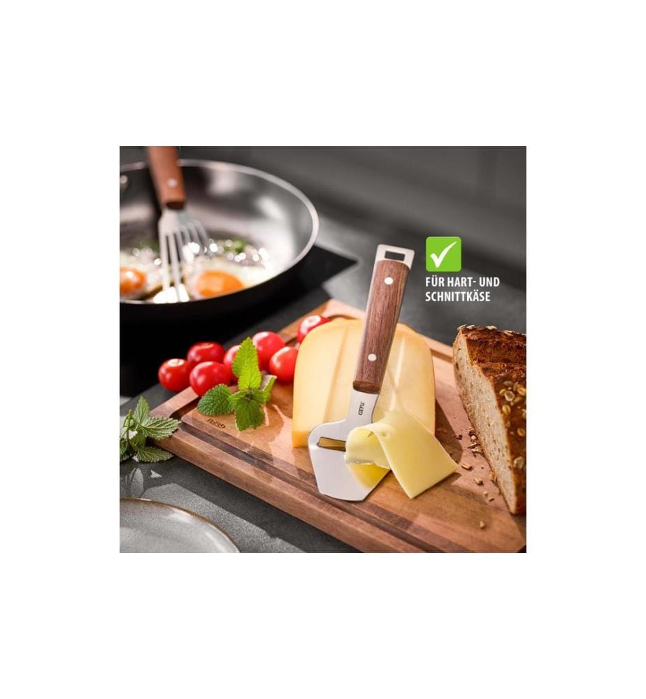 GEFU - Rabot à fromage Madero 24,3 cm, Argenté/Brun