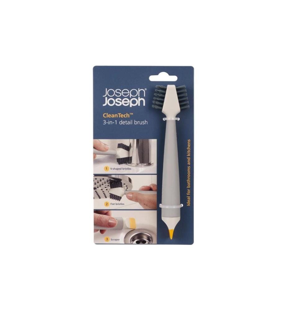 Joseph Joseph - Brosse de nettoyage CleanTech 3 en 1, 5 x 18 cm