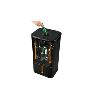 EASYMAXX - Pfandflaschen-Sammelbehälter 100 l, Schwarz