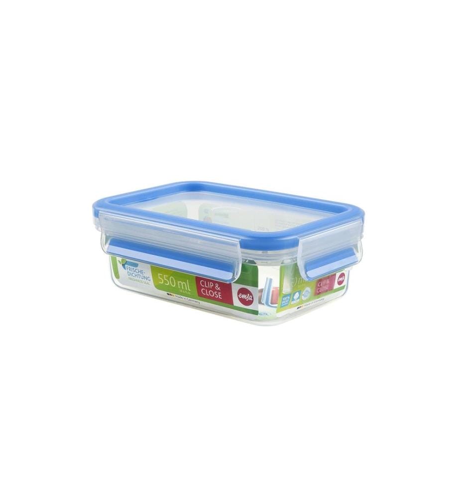 EMSA - Récipients à provisions Clip & Close 0.55 l, Transparent