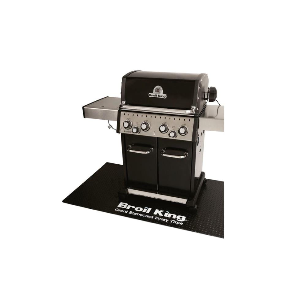 BROIL KING - Bodenschutzmatte, 90 x 180 cm, Schwarz