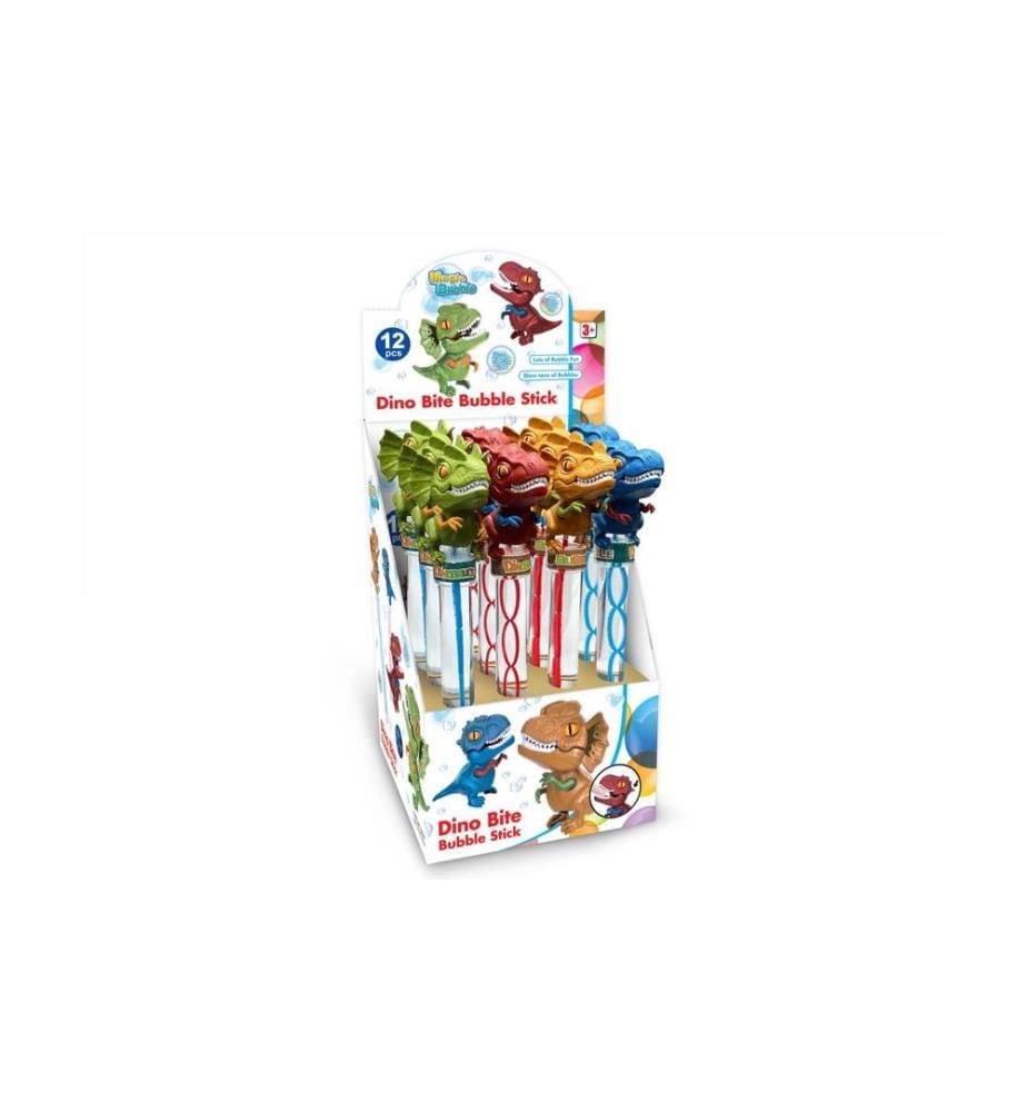 Totally - Bulles de savon Dino Bite Bubble Stick assorti