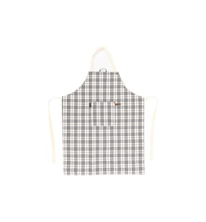 Tiseco - Tablier de cuisine Sherlock Checker Noir/Blanc