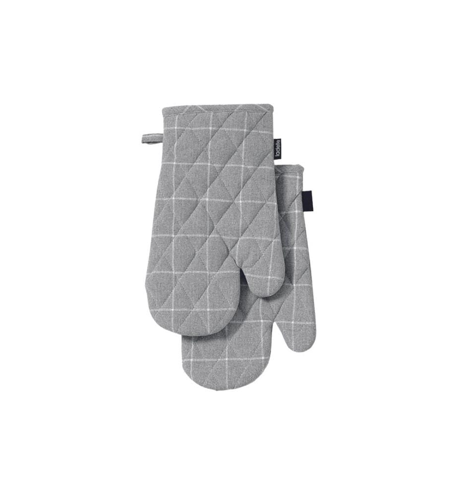 Ladelle - Gant de four Eco Check Gris