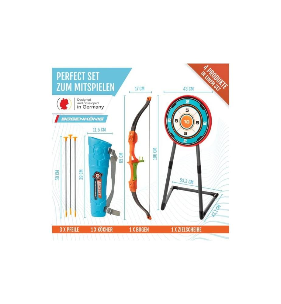 Bogenkönig - Bogenschiess-Set 7-teilig