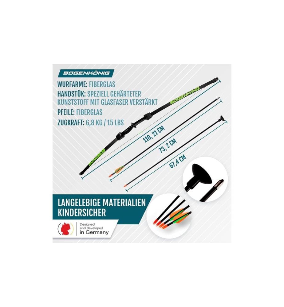 Bogenkönig - Bogenschiess-Set 15 lbs