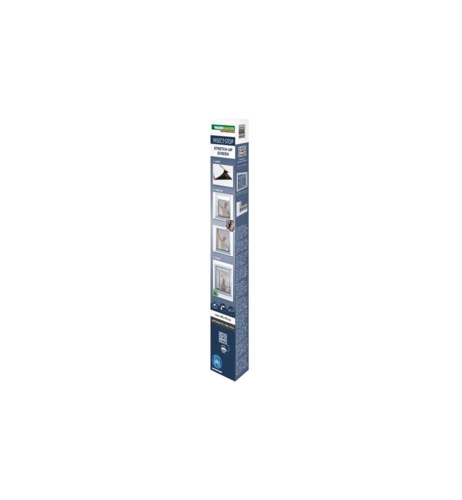 WINDHAGER - Teleskopfenster Stretch 80 x 90 cm, Anthrazit