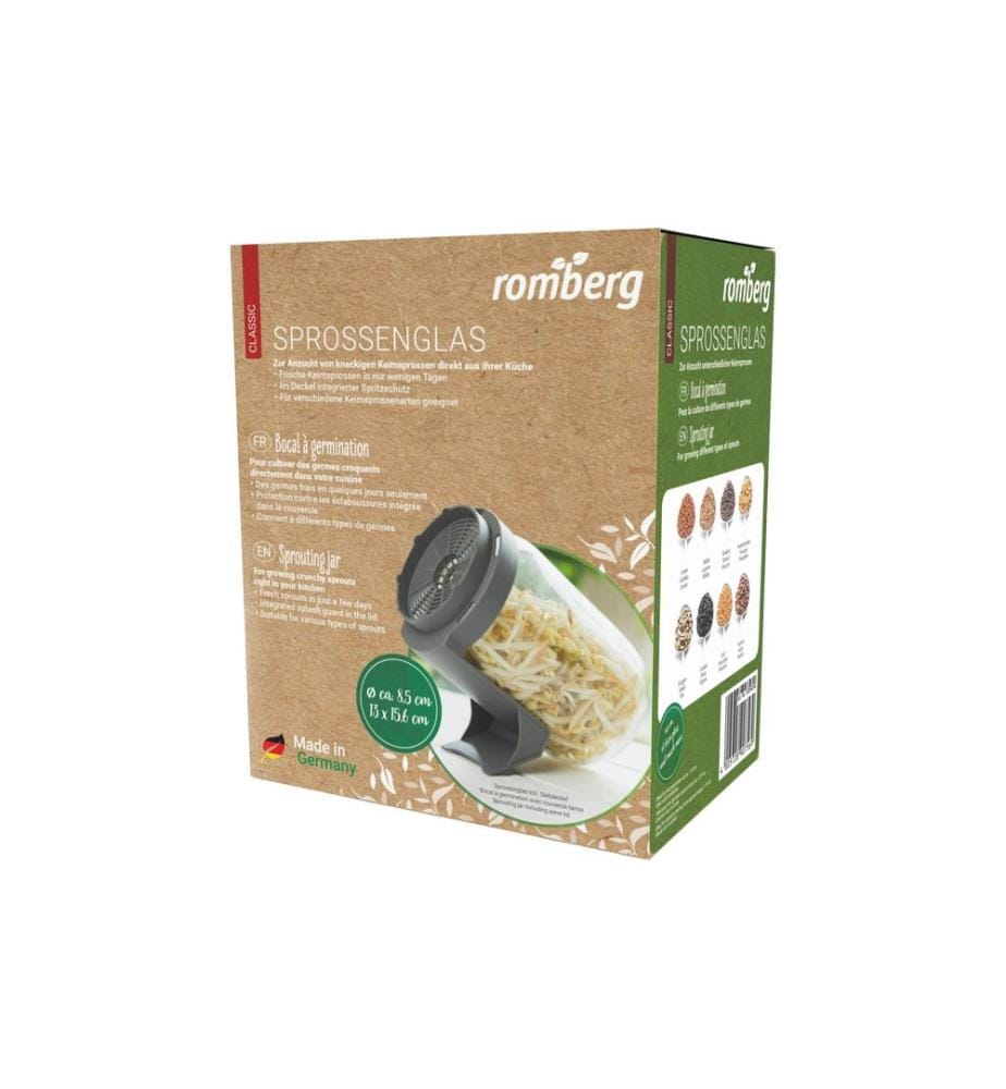Romberg - Sprossenglas mit Siebdeckel, 720 ml