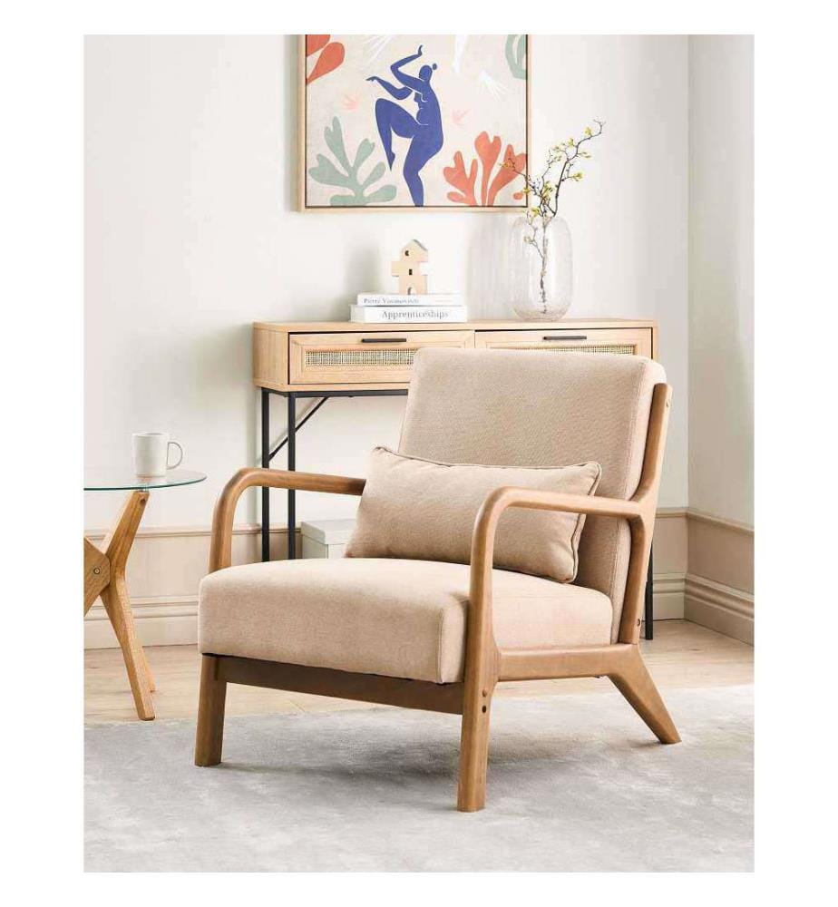 Poltrona SKOVDE Tessuto Beige
