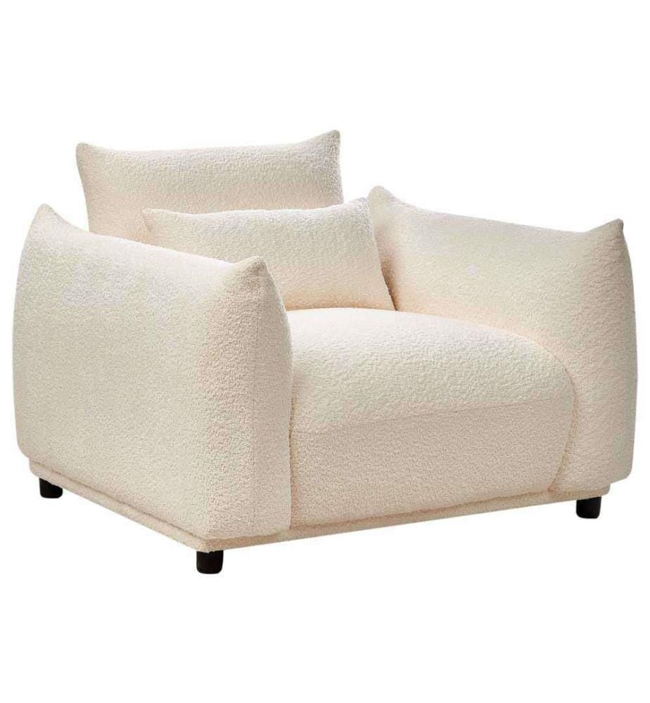 Sessel JAMSA Bouclé Cremeweiss