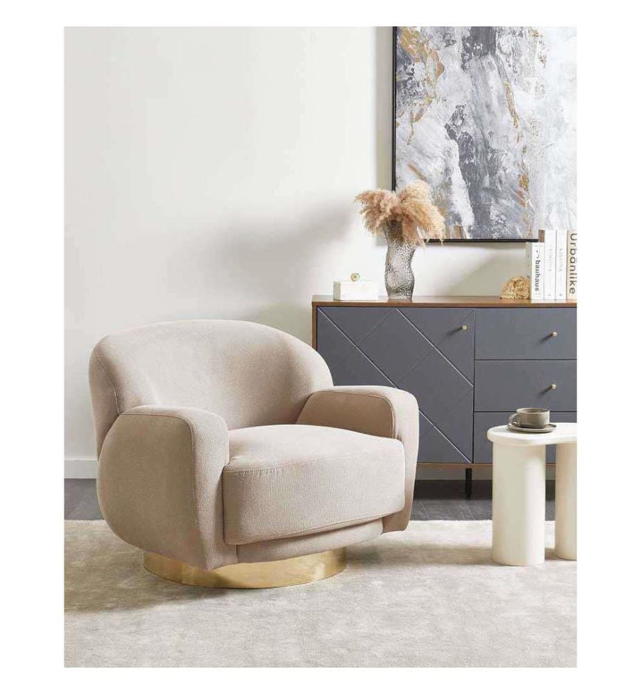 Sessel LEJRE Stoff Taupe