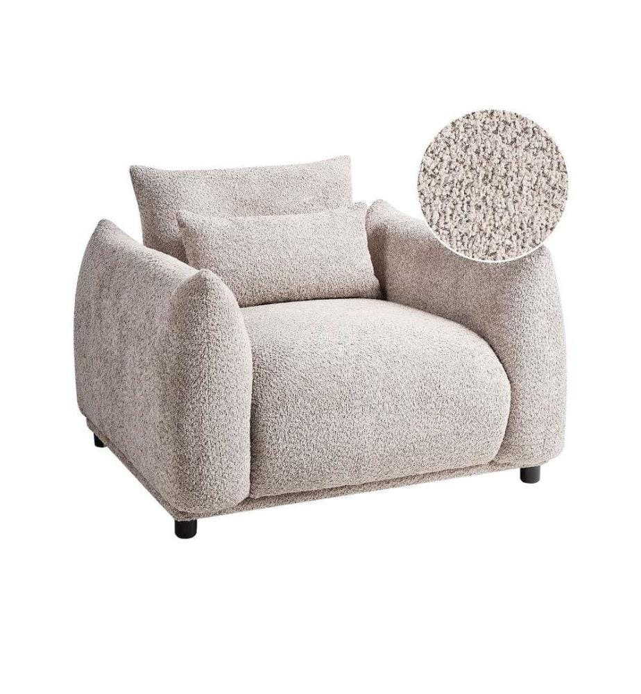 Sessel JAMSA Bouclé Taupe