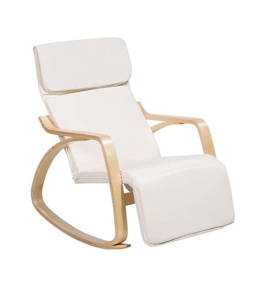 Schaukelsessel WESTON Stoff Hellbeige