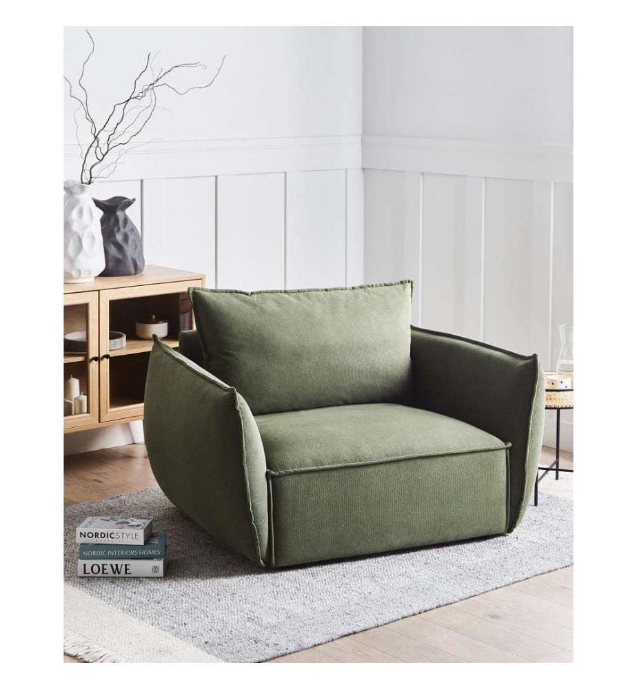Fauteuil KUNES Tissu Vert
