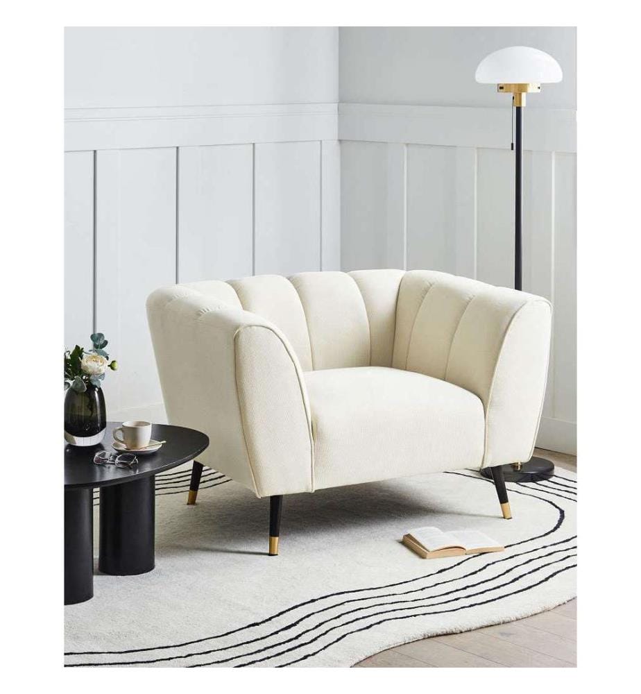 Fauteuil ORSTA Tissu Beige clair