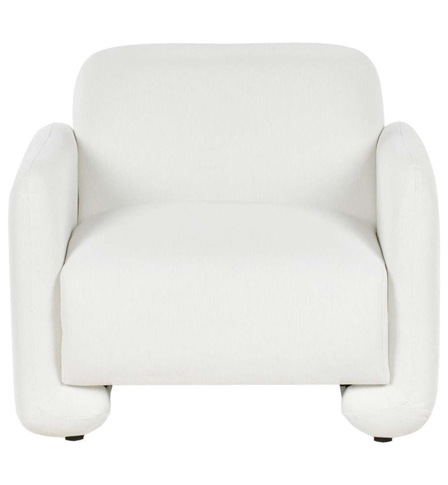 Sessel SALAND Stoff Weiss