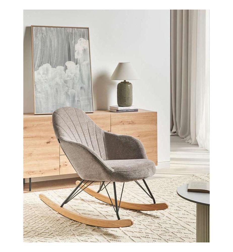 Fauteuil à bascule SKALE Tissu Taupe