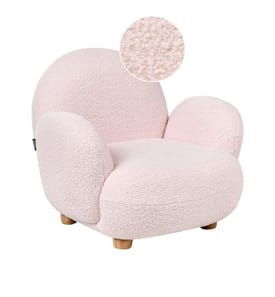 Kindersessel HEM Bouclé Pastellrosa