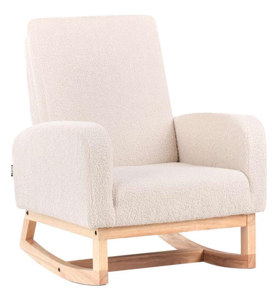 Kinderschaukelstuhl NORBY Bouclé Hellbeige