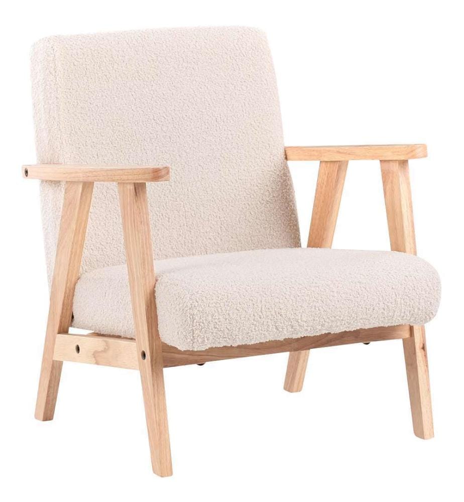 Kindersessel LINDE Bouclé Hellbeige