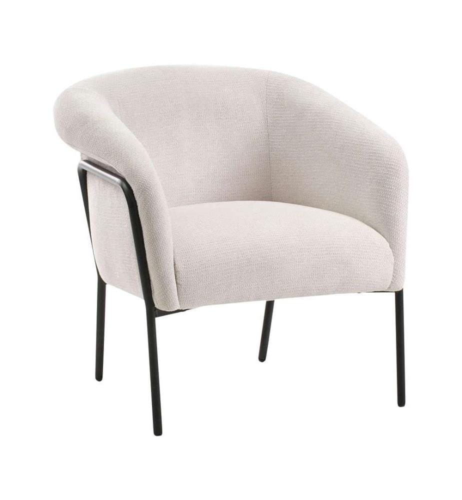 Sessel KROSSEN Stoff Hellbeige