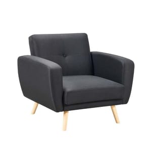 Fernsehsessel FLORLI Stoff Schwarz