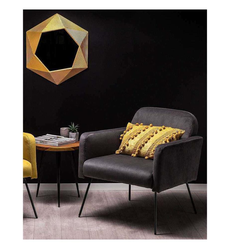 Fauteuil NARKEN Velours Gris