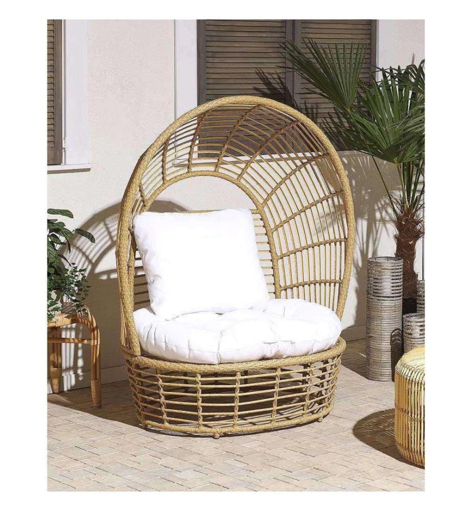 Fauteuil de jardin LIDO Rotin Beige