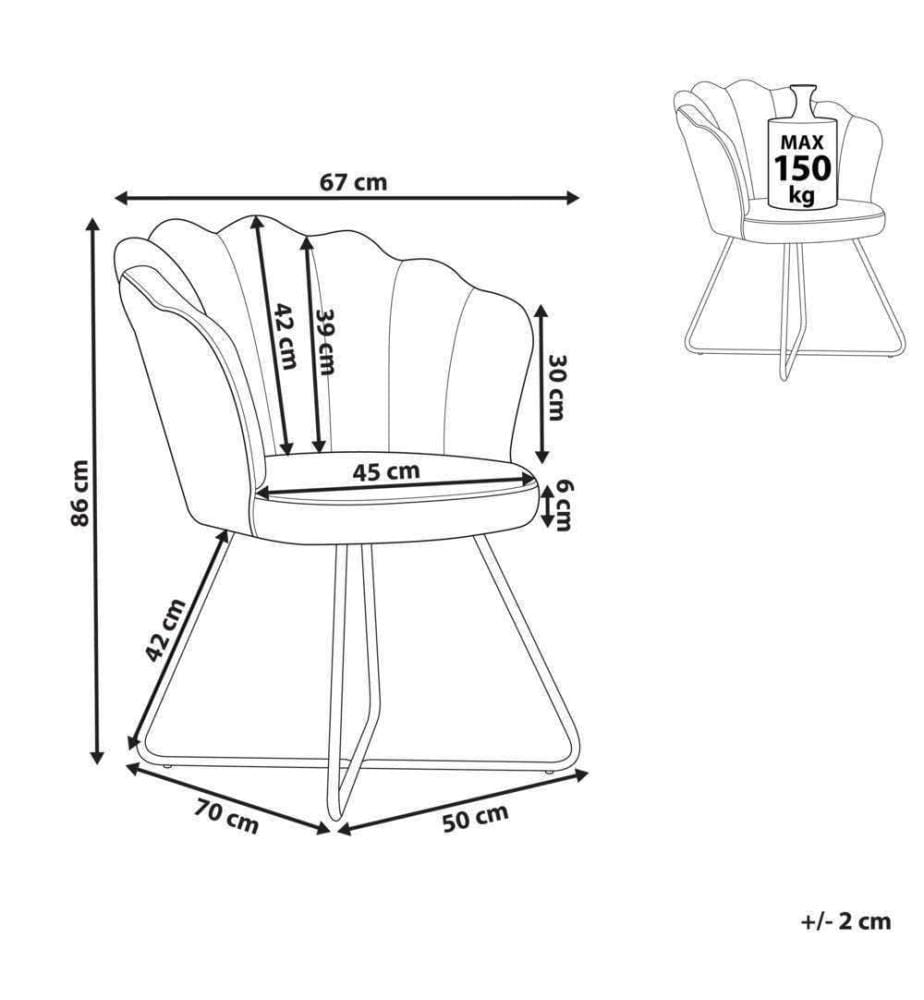 Sessel LOVELOCK Samtstoff Grau