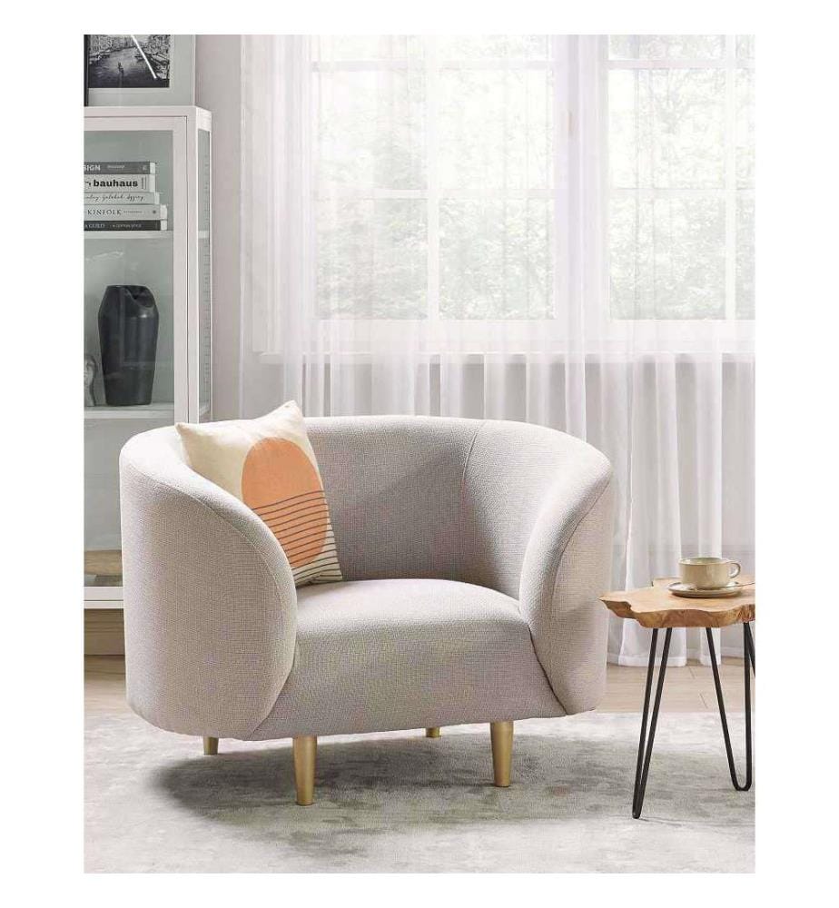 Sessel LOEN Stoff Hellbeige