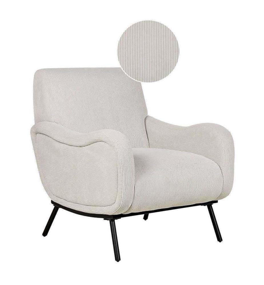 Sessel ALMIND Cord Hellgrau