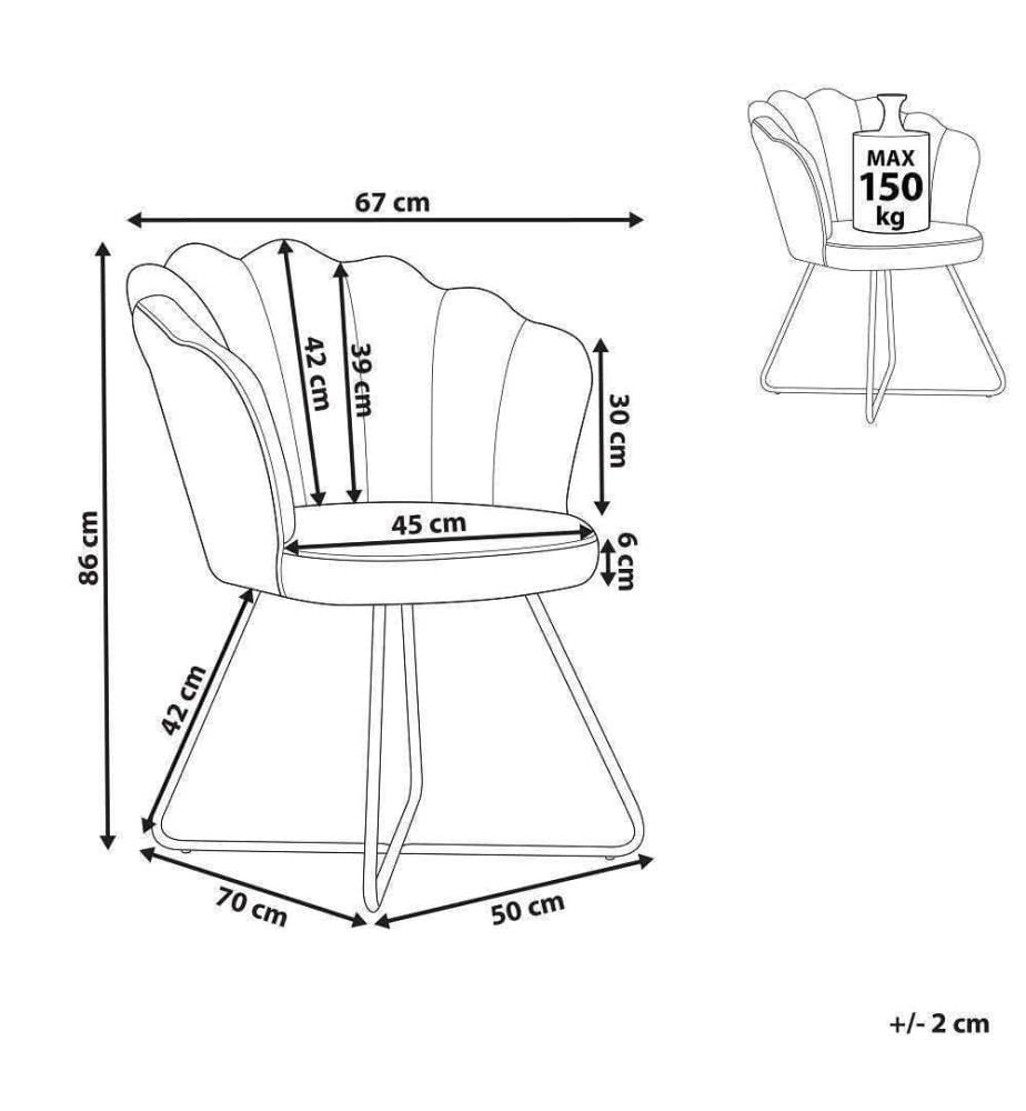 Fauteuil LOVELOCK Bouclé Blanc