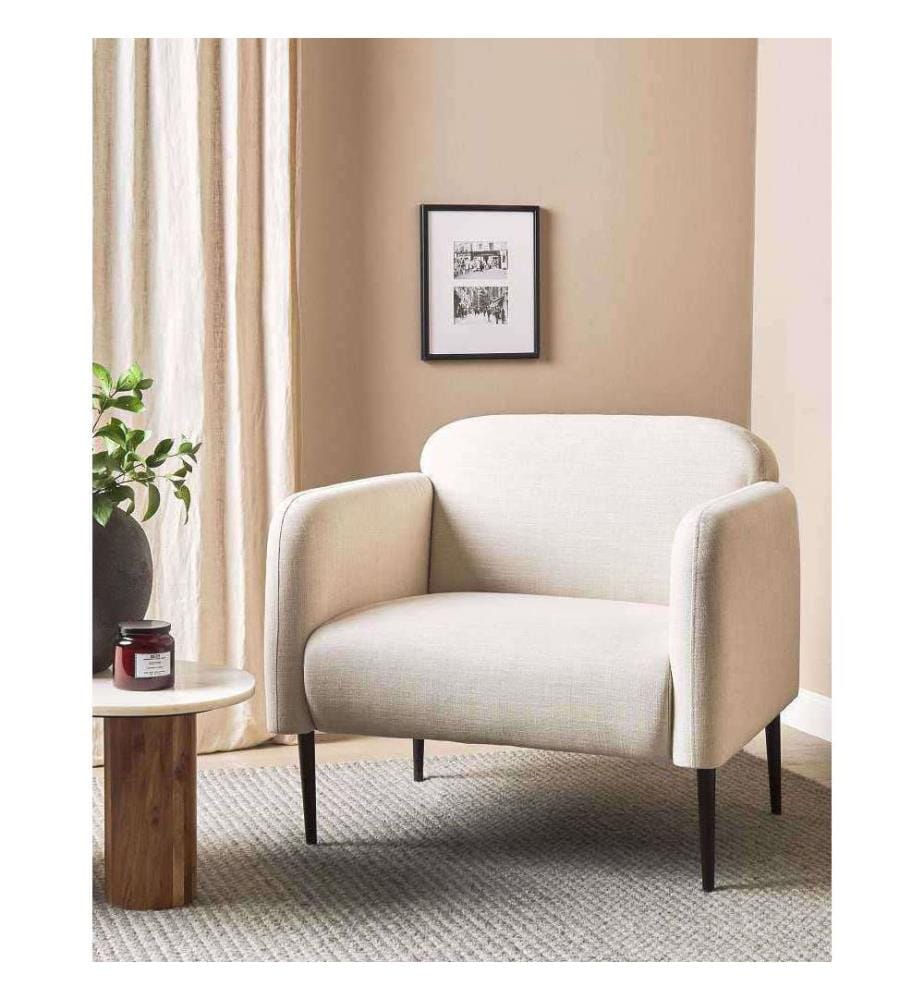 Fauteuil STOUBY Lin Beige clair