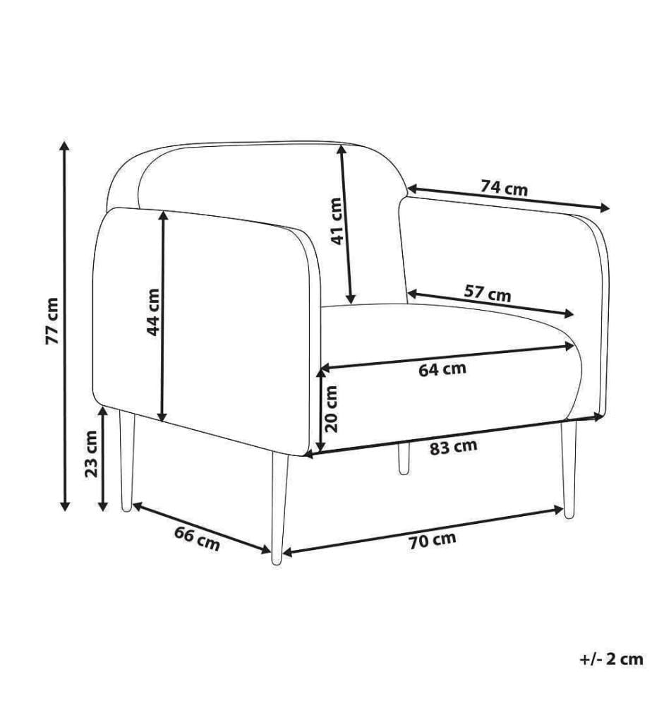 Fauteuil STOUBY Lin Gris