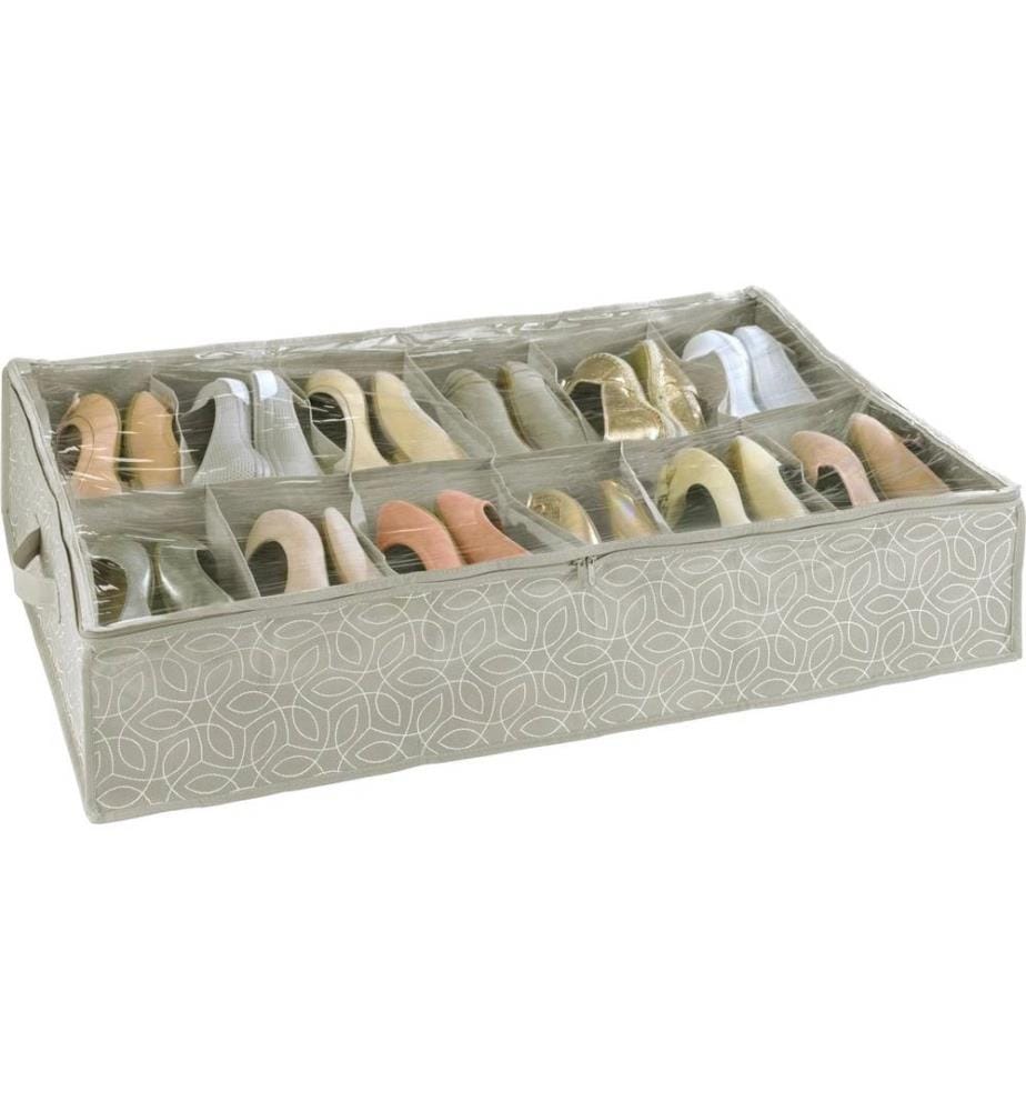 WENKO - Housse sous le lit pour les chaussures Balance 74 cm x 16 cm, 1 Pièce/s