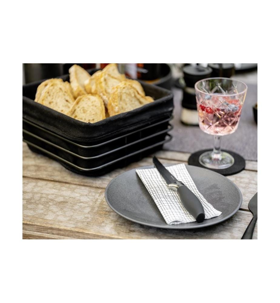 WENKO - Kits de couteaux à steak Otis 4 Pièce/s, Noir