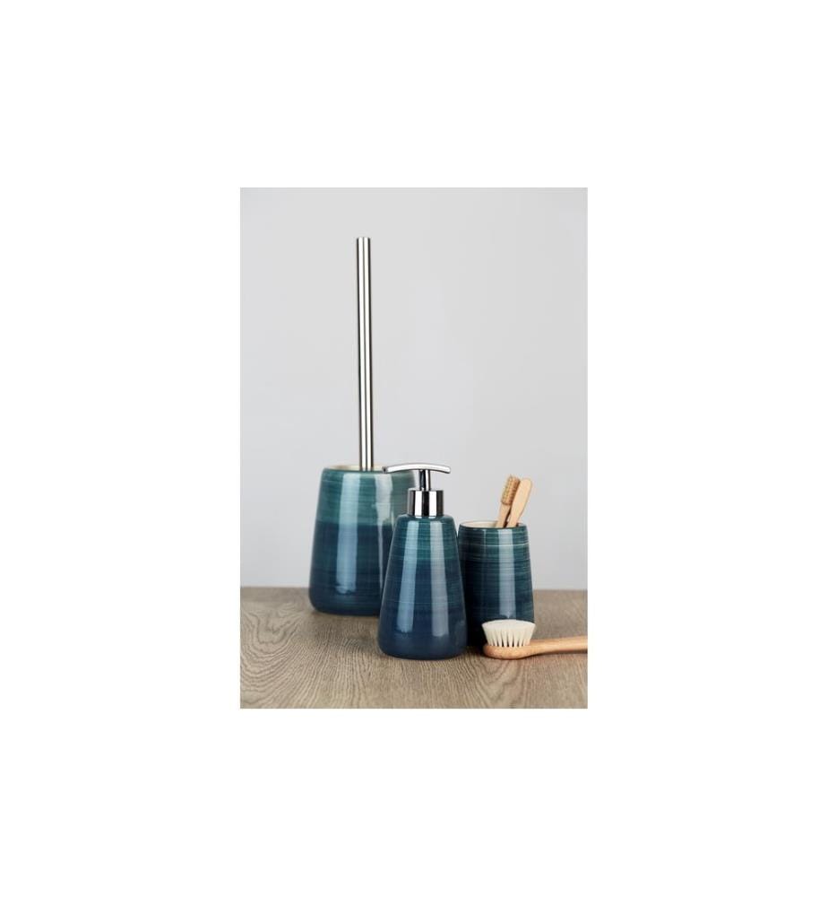 WENKO - Seifenspender Pottery 360 ml, Petrol