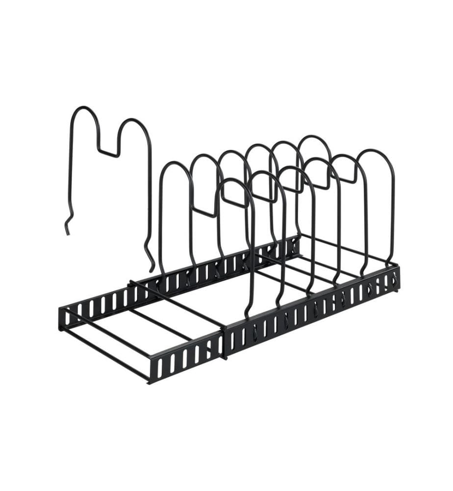 WENKO - Couvercle et Supports de casserole Pour 6 casseroles Noir