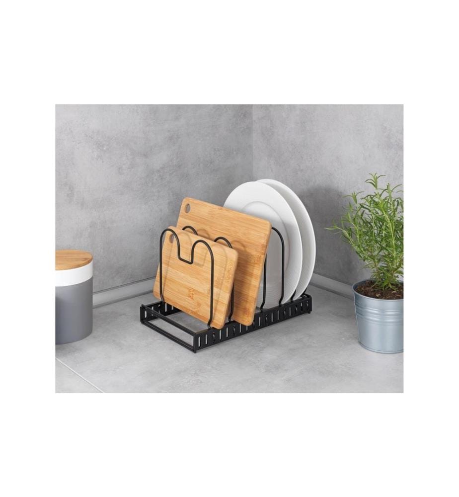 WENKO - Couvercle et Supports de casserole Pour 6 casseroles Noir