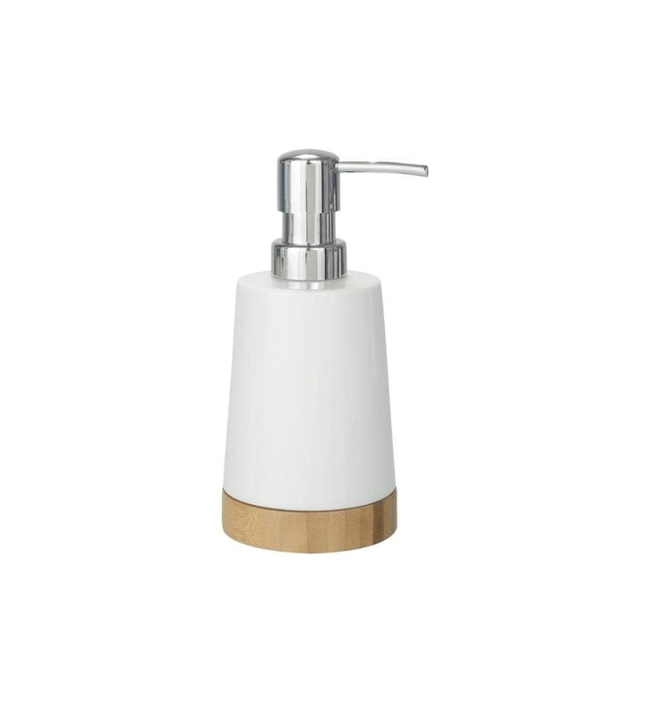 WENKO - Distributeur de savon Bamboo 330 ml, Blanc