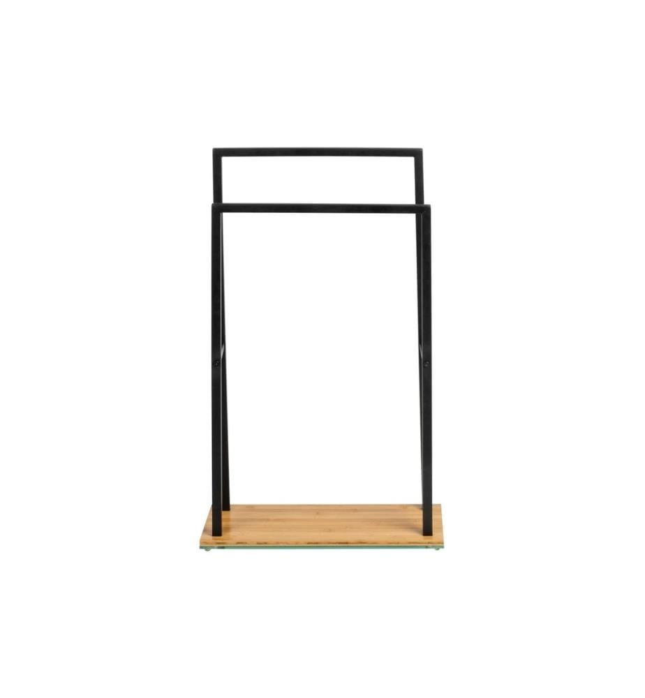 WENKO - Porte-serviette Bambusa Noir