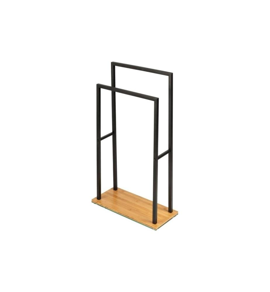 WENKO - Porte-serviette Bambusa Noir