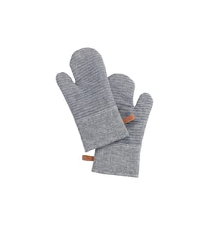WENKO - Gant pour la cuisine Ada Stripes Gris, 2 pièces