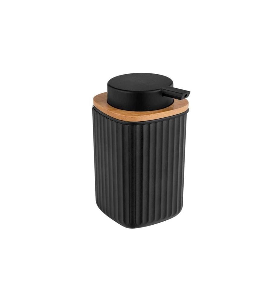 WENKO - Distributeur de savon Rotello 250 ml, Noir