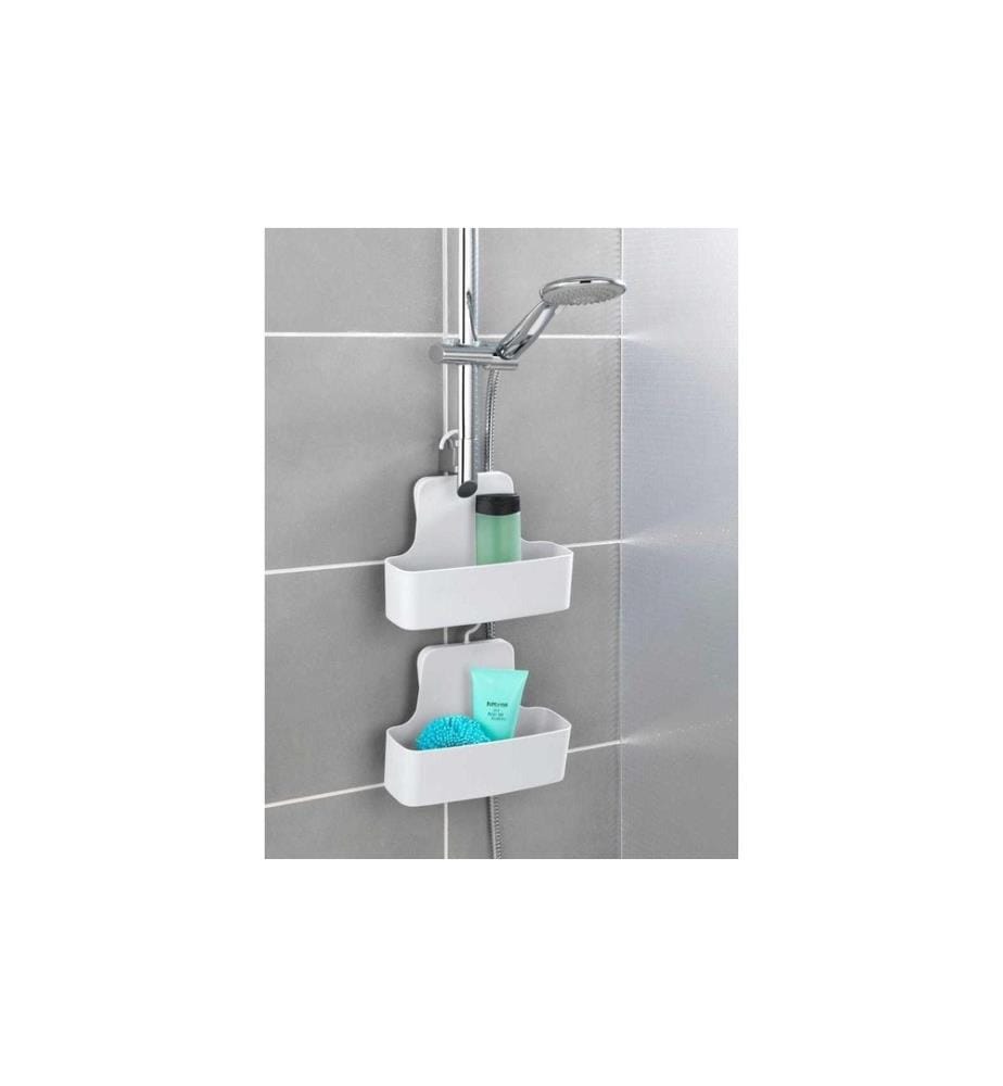 WENKO - Supports pour produit de douche Barcelona Blanc