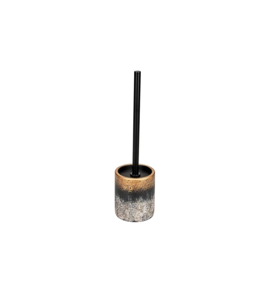 WENKO - Toilettenbürste Lacona Gold/Grau/Schwarz