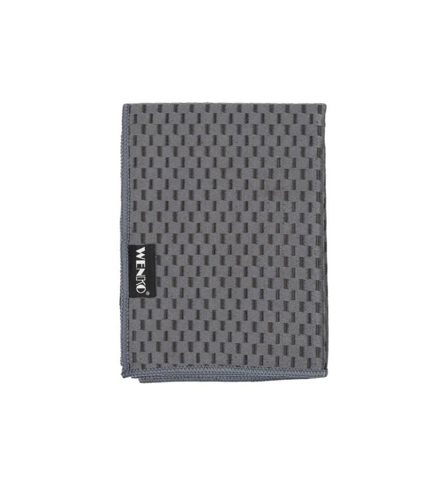 WENKO - Mikrofaser-Reinigungstuch Miko 2er Set, Grau/Schwarz